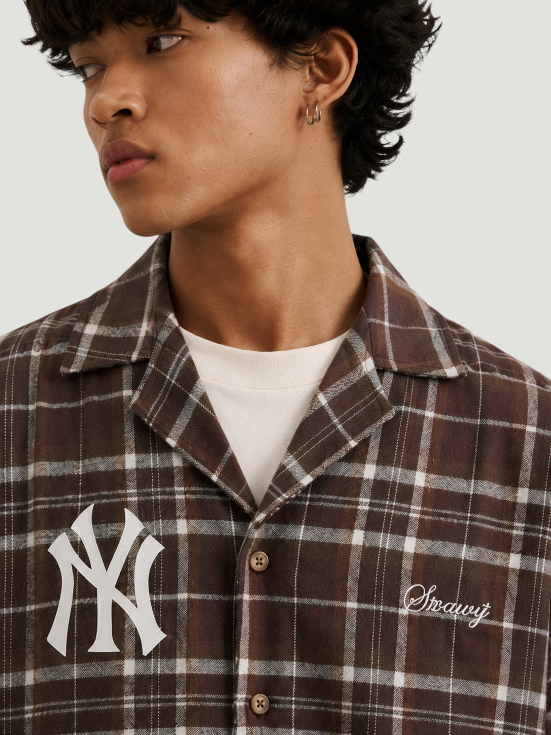 Camicia Maniche Lunghe Vintage New York Yankees