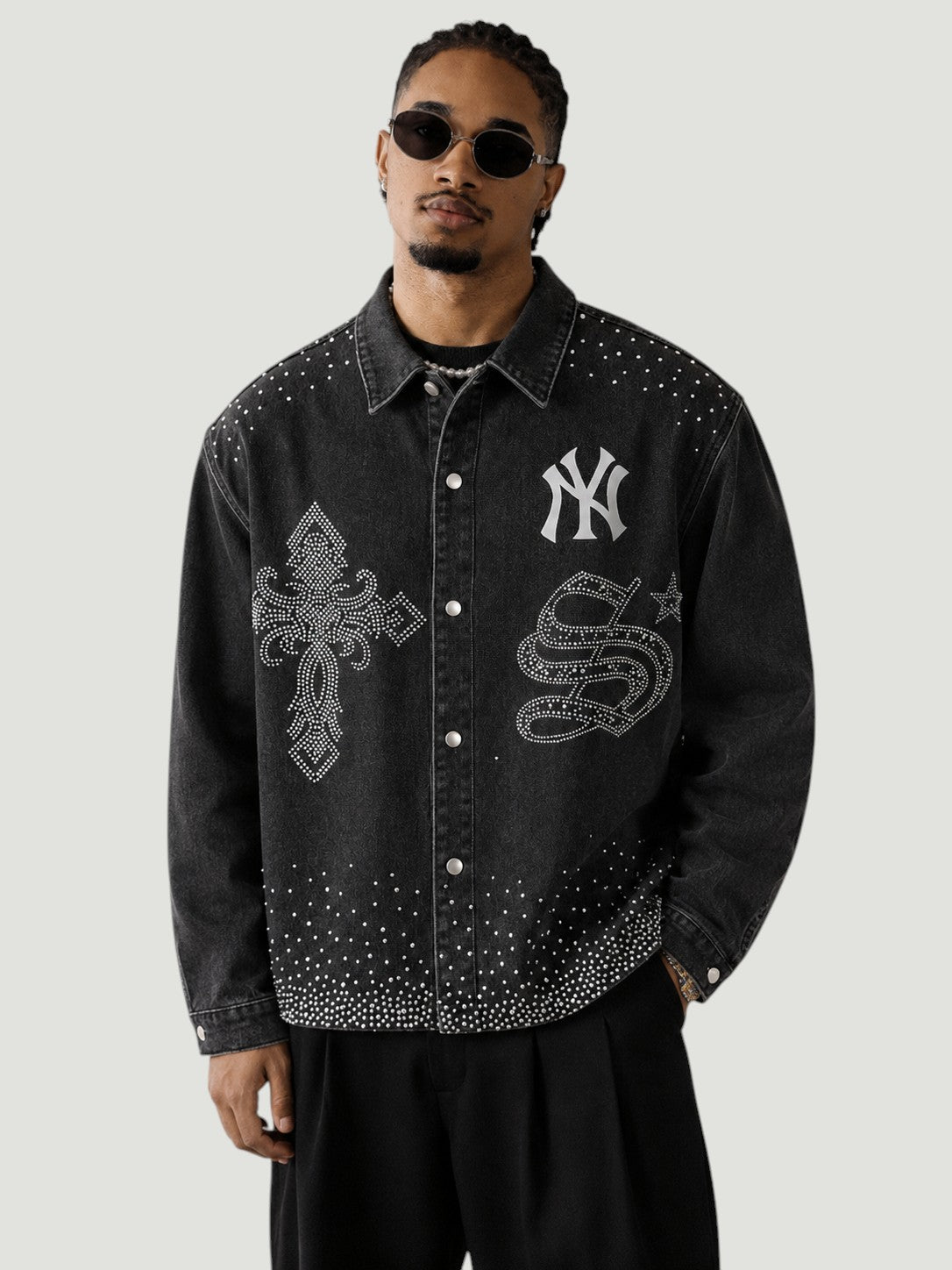 Giacca Camicia Vintage New York Yankees
