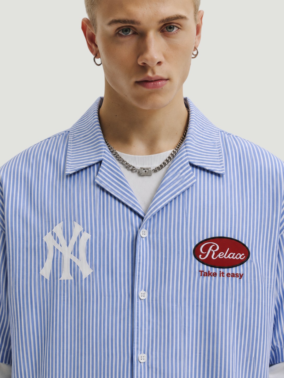 Camicia Maniche Lunghe Vintage New York Yankees