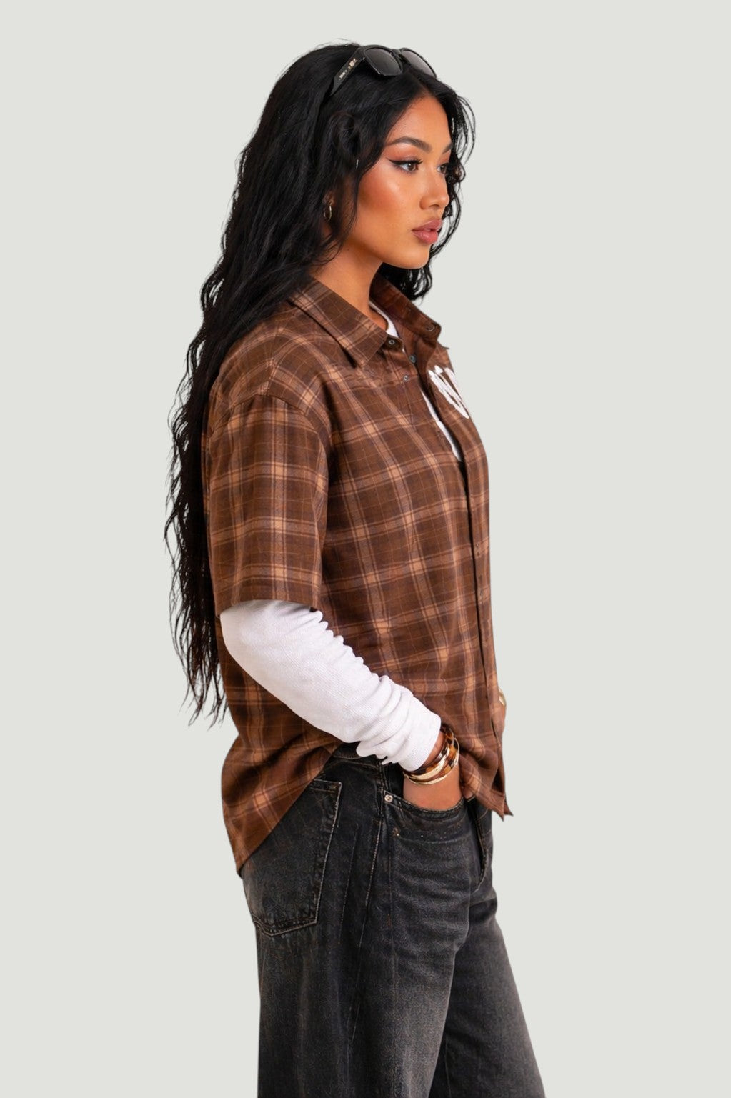Camicia Maniche Lunghe Vintage New York Yankees