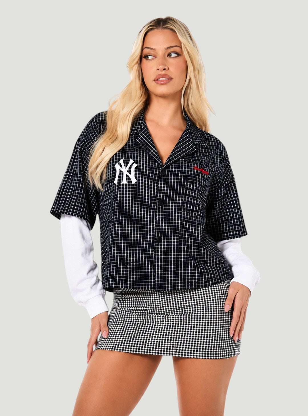 Camicia Maniche Lunghe Vintage New York Yankees