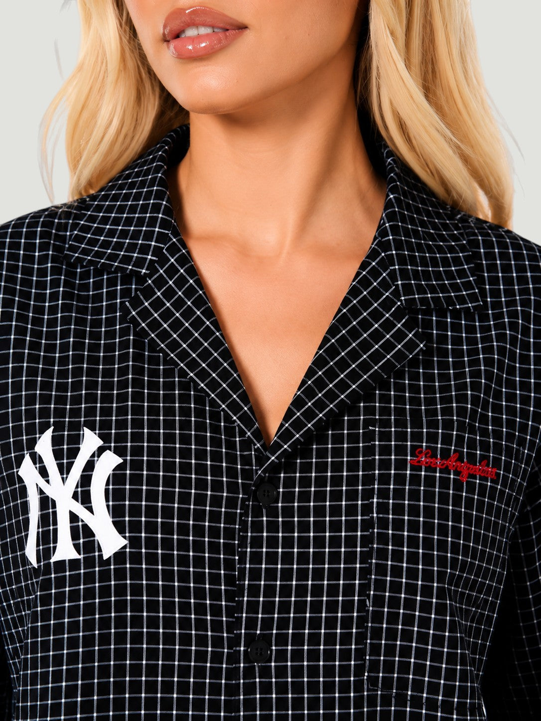 Camicia Maniche Lunghe Vintage New York Yankees