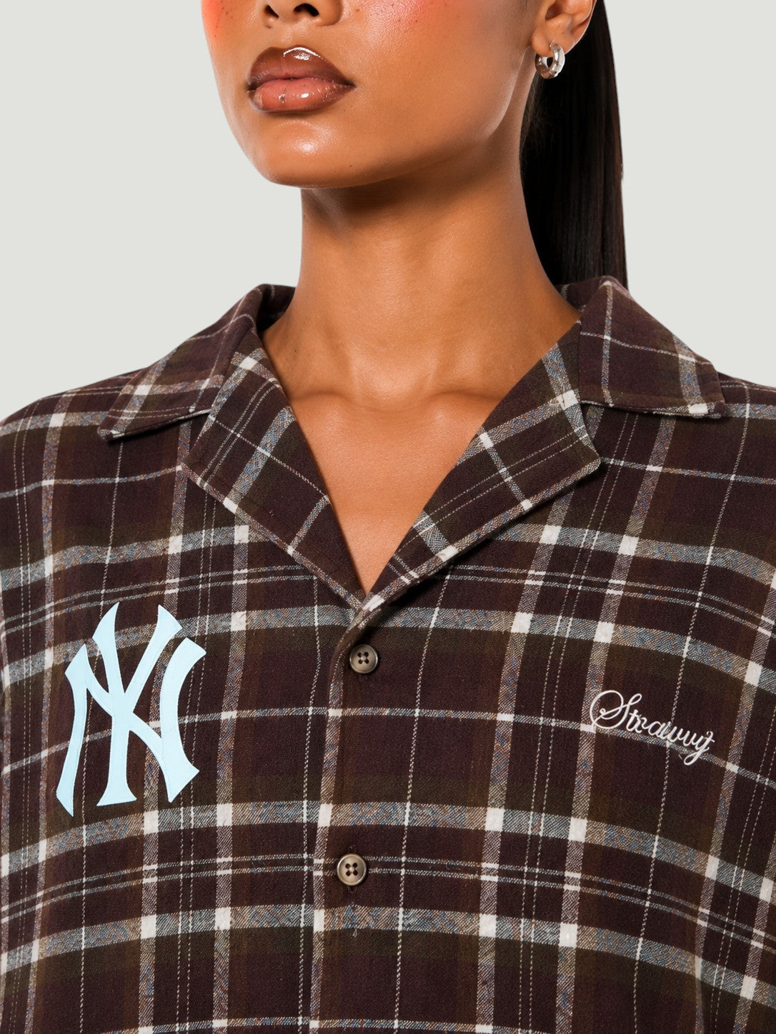 Camicia Maniche Lunghe Vintage New York Yankees