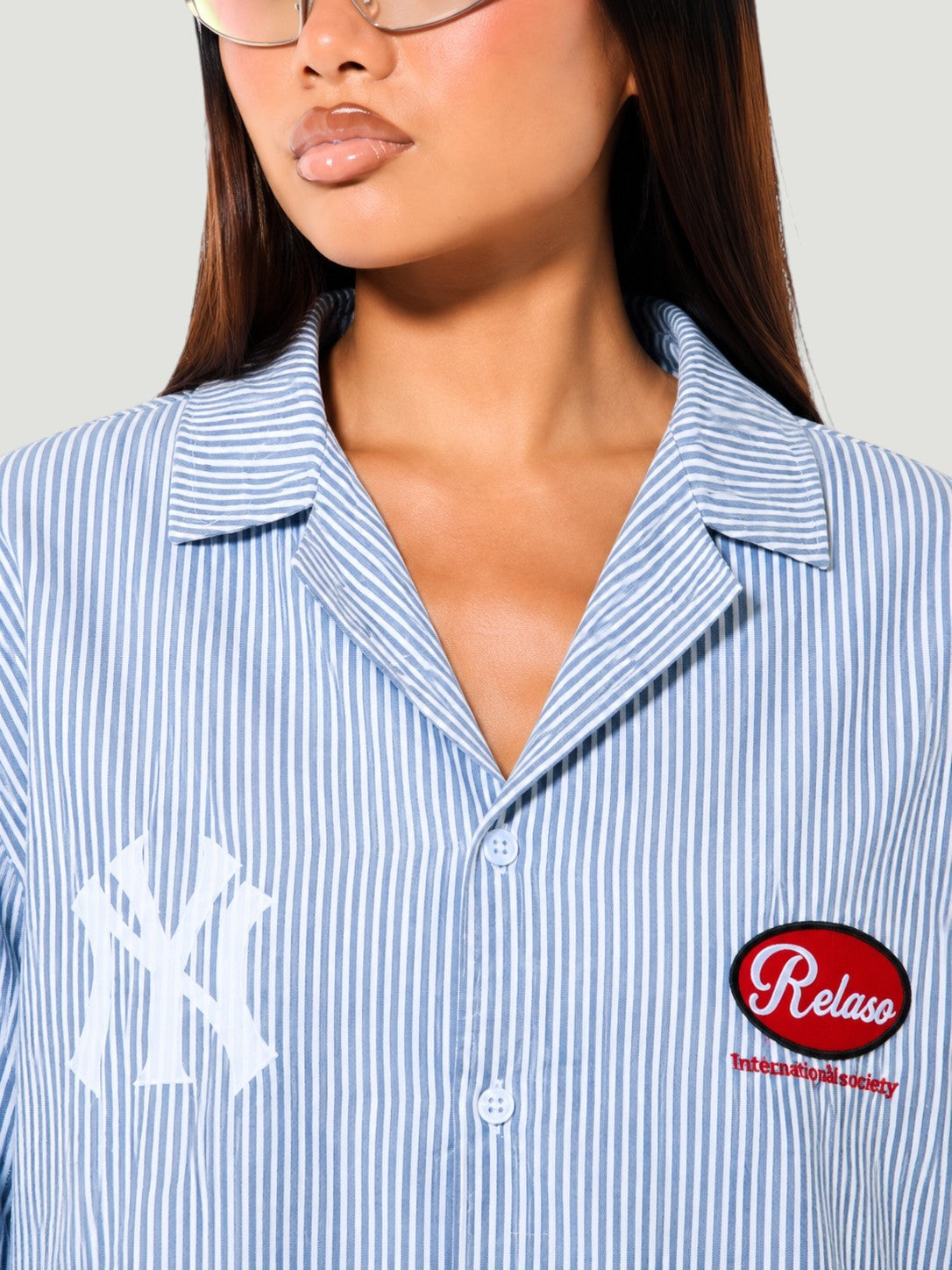 Camicia Maniche Lunghe Vintage New York Yankees