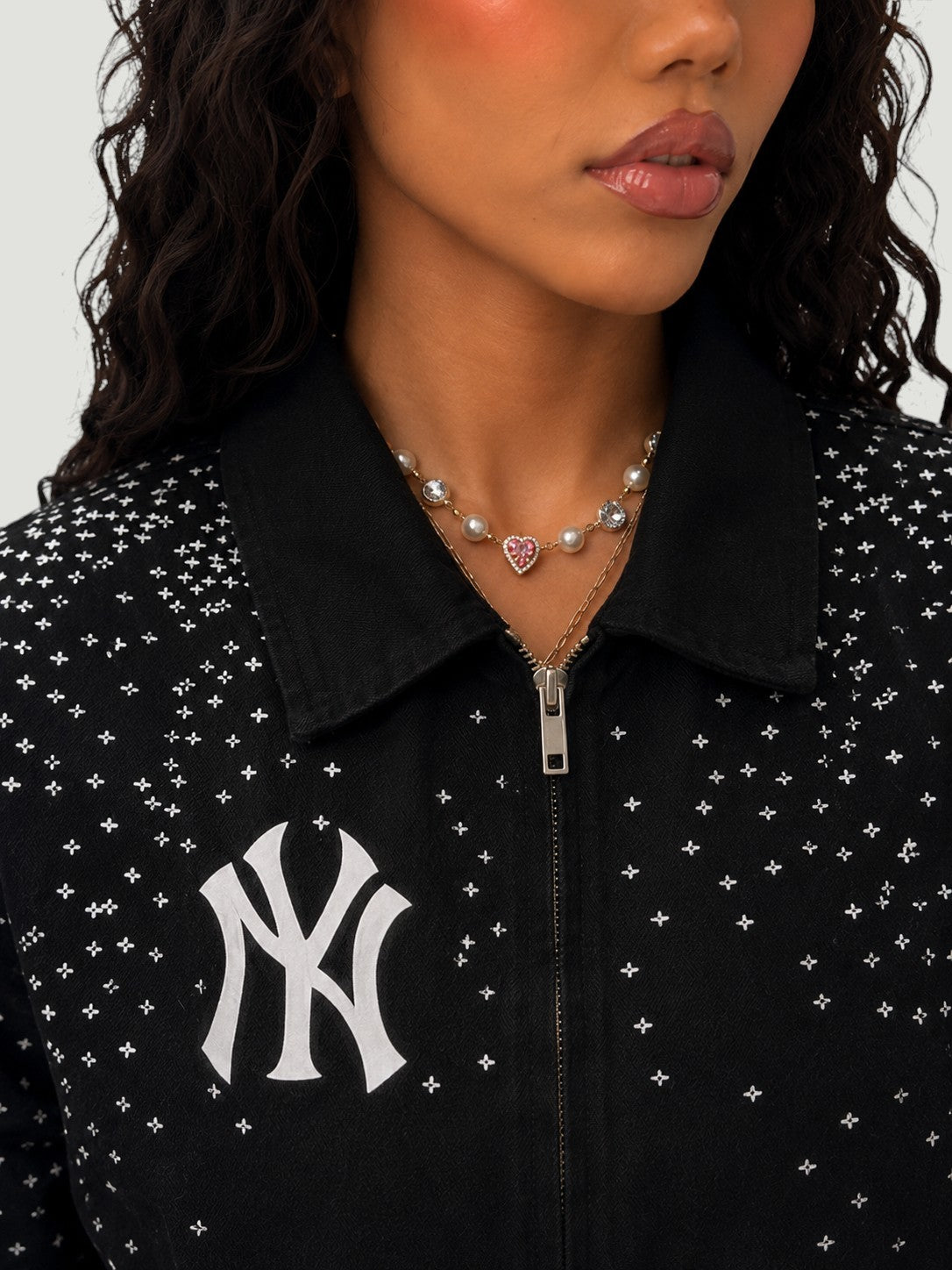 Giacca Zip Vintage New York Yankee
