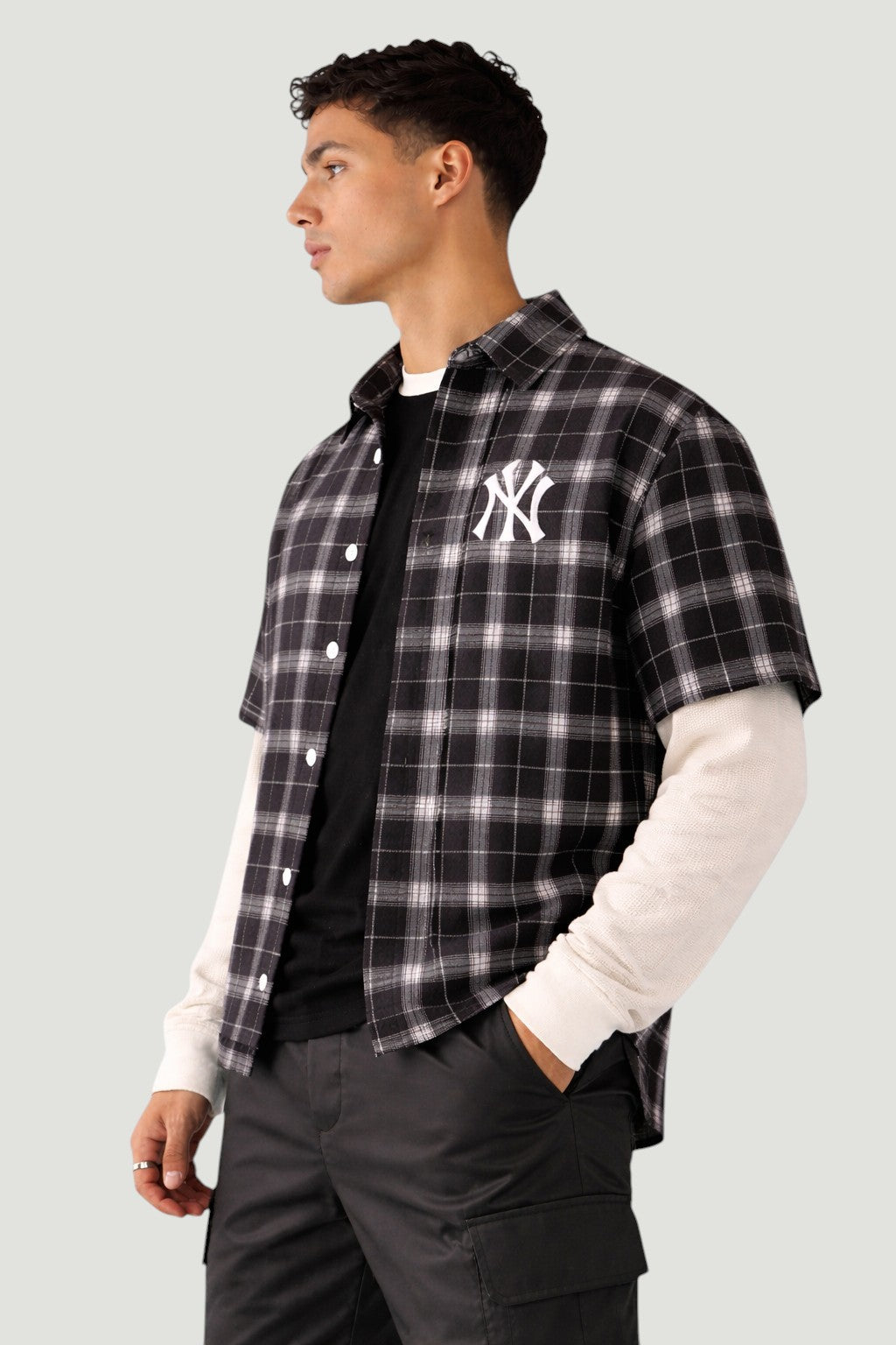 Camicia Maniche Lunghe Vintage New York Yankees