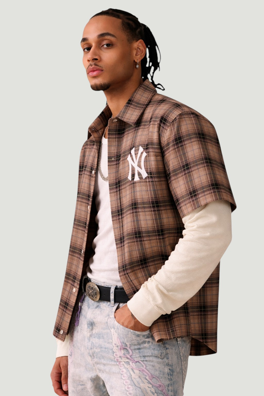 Camicia Maniche Lunghe Vintage New York Yankees