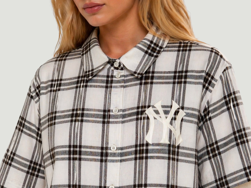 Camicia Maniche Lunghe Vintage New York Yankees