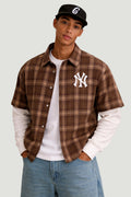 Camicia Maniche Lunghe Vintage New York Yankees